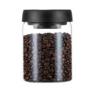 Cpolebev Caraffa Sottovuoto per Chicchi di Caffè In Vetro, Contenitore Ermetico per Alimenti, Caramelle, Barattolo di Conservazione da 900 Ml