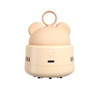 Cpolebev Carino Aspirapolvere da Tavolo Mini BearHead Aspirapolvere Ad per Pulire Le Briciole di Polvere Colore Albicocca