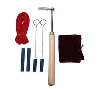 Cpolebev Carrello Portatile Jujube Accordatore per Pianoforte Tuner Mute Kit Tool Box Mute Hammer Set Fai da Te