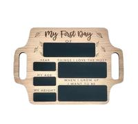 Cpolebev Cartello Primo Giorno di Scuola - Lavagna Fotografica Riutilizzabile con Manici Ritorno A Scuola Inizio Scuola Asilo Scuola Materna Durevole 29 X 22 X 0,6 cm