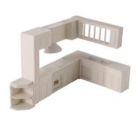 Cpolebev Casa delle bambole Miniature giocattolo casa cucina mobili stampi kit di decorazioni per la casa