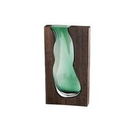 Cpolebev Casa in Legno Vaso di Vetro Sollevato Dall'Acqua Fiore Soggiorno Tavolo da Pranzo Disposizione di Fiori Secchi Contenitore Ornamento B Resistente Facile da Usare