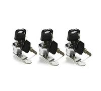 Cpolebev Cassetta postale Serratura, 3 pacchi Camera Serratura per Consiglio dei ministri Lettera Scatola armadietto Cassetto Porta con 2 chiavi 16mm