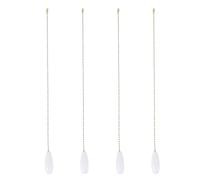 Cpolebev Catena Un Soffietto da 4 Pezzi con Catena Un Soffietto Catena di Trazione Un Prolunga nel Legno per Plafoniera Un Plafoniera