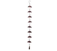 Cpolebev Catene da Catena da in Metallo Ombrello Catena da Campana Decor per la Casa, Sostituzione per Pluviali di Grondaie Durevole