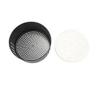 Cpolebev Cestello di Ricambio per Friggitrice Ad Aria, per Tutti I Forni con Friggitrice Ad Aria, Accessori per Friggitrici Ad Aria, Cestello per Frittura Antiaderente, 3,5 Litri
