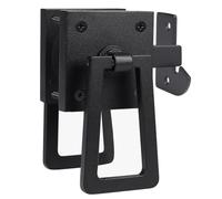 Cpolebev Chiusura per Cancello Resistente, Chiusure per Cancello A Doppio Lato, Chiusura per Recinzione Nera Opaca, Chiusura per Porta del Giardino, Chiusura per Cancello Della Piscina