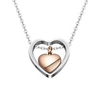 Cpolebev Ciondolo con Ciondolo a Forma di Ciondolo con Ciondolo a Forma di Ciondolo con Ciondolo a Forma di Cuore in Rosa