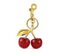 Cpolebev Ciondolo per Borsa con Ciliegia e Ciondolo Accessorio per Borsa: Un Accessorio alla Moda Perfetto per Lo Stile e Il di Tutti I Giorni, Leggero