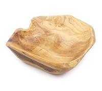 Cpolebev Ciotola da Portata per Insalata di Frutta in Legno Ciotole per Radici Intagliate A Mano Soggiorno Ciotola per Caramelle in Vero Legno 20-24 Cm