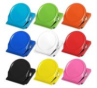 Cpolebev Clip Magnetiche Confezione da 9 Clip Magnetiche per Lavagna Bianca, Frigorifero, Frigorifero, Colori Assortiti
