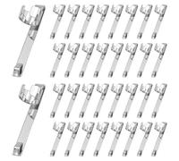 Cpolebev Clip per Matita nel Metallo Clip per Tasca un Scorrimento con Clip un Scatto, Clip per Portamatite Clip per Matita Portatili nel Metallo Appendibili, 60 Pezzi