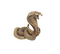 Cpolebev Cobra Statua Ornamento Zodiaco Serpente Figurine nel Miniatura Rame Decorazione Desktop tè Animali Domestici Arredamento Accessori