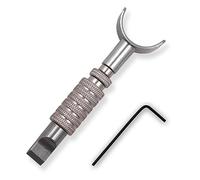 Cpolebev Coltello da Intaglio Rotante per Intagliare il Cuoio A Mano, Strumento per Intagliare il Cuoio Fai da Te, Intaglio Vegetale di Cuoio, Regolazione 'Altezza In e Nero.
