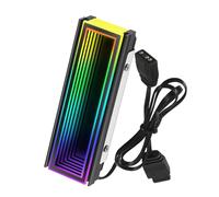 Cpolebev Computer di Sincronizzazione ARGB 5V 2280 SSD M2 Radiatore PC RGB M.2 Nvme Dissipatore di unità a Stato Raffreddamento Radiato A