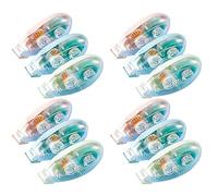 Cpolebev Confezione da 12 Rulli un Nastro Biadesivo 3 Colori Nastro Adesivo per Scrapbooking Nastro Adesivo per Scrapbooking Tape Runner
