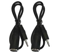 Cpolebev Confezione da 2 Adattatori Tipo A MIDI A 3,5 Mm, da 20 Pollici, Audio Durevole, Facile da Installare, Facile da Usare.