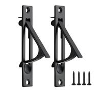 Cpolebev Confezione da 2 Pezzi Hardware Maniglia per Porta Tascabile Maniglia per Porta Tascabile con Bordo A Filo Maniglie per Porta Tascabile In Nero Opaco