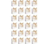 Cpolebev Confezione da 24 Piccoli Sacchetti Regalo di Ringraziamento Sacchetti per Scatole per Dolcetti con Dorato, Sacchetti Regalo di Carta,F