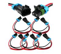 Cpolebev Confezione da 5 Connettori Metri-Pack A 2 Pin da 30 A, Serie 280, Multifunzione (A Femmina 12GA) Facile da Installare