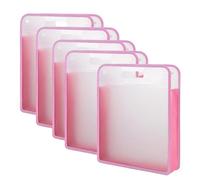Cpolebev Confezione da 5 Organizer per Carta per Album, Foglio di Carta Espandibile Rosa, Contenitore Portatile per Carta per Album con Chiusura A Durevole e Facile da Usare 40 X 33,5 X 8 cm