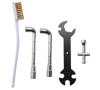 Cpolebev Confezione da 5 Parti della Stampante 3D Chiave + Mini Presa + Pennello per Ugello + 6 Mm Chiave Un L 7 Mm per 3 Tools