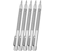 Cpolebev Confezione da 5 Pennarelli In Carburo di Tungsteno con Magnete, Penna per Incisione Universale In Alluminio per Vetro/Ceramica/Lamiera