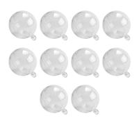 Cpolebev Confezione Regalo Trasparente nel Plastica Trasparente Apribile con Decorazione Natalizia Palla 3CM
