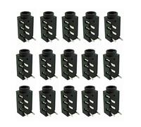Cpolebev Connettore Audio Femmina da 100 Pezzi da 3,5 Mm Presa Jack per Cuffie Dip Un 4 Pin PJ-320A