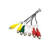 Cpolebev Connettore Automobilistico Stereo per Auto Android A 20 Pin Cablaggio Android Adattatore Cablaggio Audio/Video A 7 Teste AUX