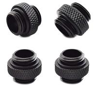 Cpolebev Connettore - da 5 Mm G1 / 4 Pollici da 4 Pezzi con O-Ring Sigillato per di Raffreddamento ad Acqua per PC Raccordo Estensore