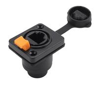 Cpolebev Connettore di Rete Impermeabile RJ45 8P8C Femmina per Montaggio un Pannello Connettore Ethernet RJ45 (Stile 2)