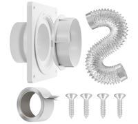 Cpolebev Connettore di Sfiato 'Asciugatrice, Kit di Sfiato del Tubo 'Asciugatrice Twist Lock con Connessione e Disconnessione Rapida, Sfiato 'Asciugatrice con Tubo e Nastro