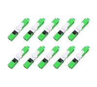 Cpolebev Connettore Rapido In Fibra Ottica Monomodale FTTH ESC250D SC//UPC da 10 Pezzi Connettore Rapido Ottico FTTH SM