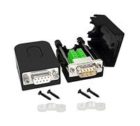 Cpolebev Connettore Saldatura Db9 Adattatore Rs232 D-Sub da Seriale a Terminale Femmina a 9 Pin con (1 Pezzo-+1 Pezzo-Femmina)