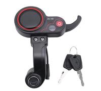 Cpolebev Contatore di Chilometraggio ZQ-100 con Display Un 6 Pin del Misuratore di Scooter Elettrico Regolabile per La velocità della Chiave per Cruscotto di Scooter Elettrico