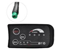 Cpolebev Contatore Display LED E-Bike 5PIN 48V S810 IP65 UART per Sostituzione Contatore Bici Elettrica per Bicicletta Elettrica