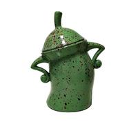 Cpolebev Contenitore con Atteggiamento, Divertenti Contenitori Ermetici per la Cucina, Simpatico Serbatoio per Alimenti con Coperchio Ermetico Durevole 20 X 17,5 X 10 cm Verde