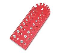 Cpolebev Controllatore Portatile Della Filettatura di e Bulloni Misuratore Della Dimensione di e Bulloni con Filettatura Fine, Set Versatile di Cacciafiletti Durevole, Rosso