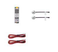Cpolebev Controller Luci Scale 2in1 con Sensore di Movimento 24v 400W Ritardo OFF Controller Illuminazione Scale Corridoio