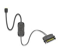 Cpolebev Controller Mate Controller RGB Indirizzabile Manuale Controller LED ARGB SATA da 15 Pin a 3 Pin ARGB LED