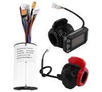 Cpolebev Controller Scooter Elettrico 36V 350W Display LCD Acceleratore Freno Scooter Elettrico Set Acceleratore Fissato Saldamente e in Modo Affidabile (36V)
