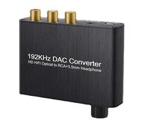 Cpolebev Convertitore 192KHz Convertitore da Digitale Ad Analogico con Amplificatore per Cuffie Ricevitore Bluetooth Integrato Lettore Musicale Durevole