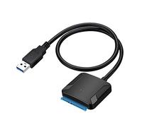 Cpolebev Convertitore Adattatore Da USB 3.0 un Sata 22 Pin Adattatori SataIII un USB3,0 per SSD HDD Da 2,5 Pollici Da 3,5 Pollici