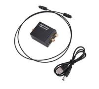 Cpolebev Convertitore Audio da Digitale Ad Analogico Fibra Ottica Toslink Segnale Coassiale un R/L Decoder Audio SPDIF ATV Amplificatore