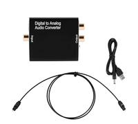 Cpolebev Convertitore Audio da Digitale Ad Analogico, SPDIF Digitale da Ottico Ad Analogico L/R e Adattatore Audio Stereo AUX da 3,5 Mm