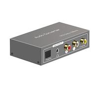 Cpolebev Convertitore Audio Multifunzione da 192 KHz, per Adattatore Audio Coassiale AUX da SPDIF Ottico ARC Toslink da Coassiale un Jack da 3,5 Mm