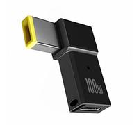 Cpolebev Convertitore da 100 W USB Tipo C Femmina un Spina PD Quadrata USB-C Ricarica Rapida per Connettore Adattatore di Alimentazione CC per Laptop