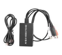 Cpolebev Convertitore da SVideo A Convertitore S-Video e 3RCA CVBS da Composito A Audio Video Supporto 1080P 720P