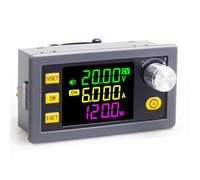 Cpolebev Convertitore di Potenza 6-36V A 0-36V, Modulo di Potenza CC Regolabile con Tensione 120W, con Display/Modulo di Potenza di Controllo Digitale CC
